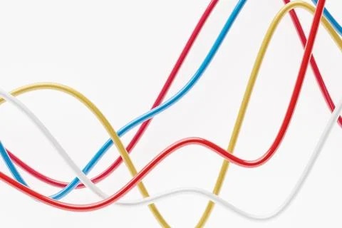 3D rendering, perfect shape, aesthetic, colorful background with abstract mul Stock Photos