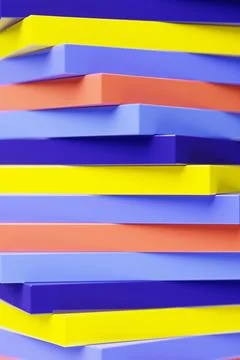 3D rendering, perfect shape, aesthetic, colorful background, futuristic energ Stock Photos