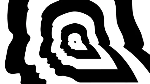 3D rendering person silhouette left profile, Jean-Claude Juncker. Video stock 80178933