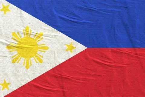 3d rendering of Philippines flag Stock Illustration