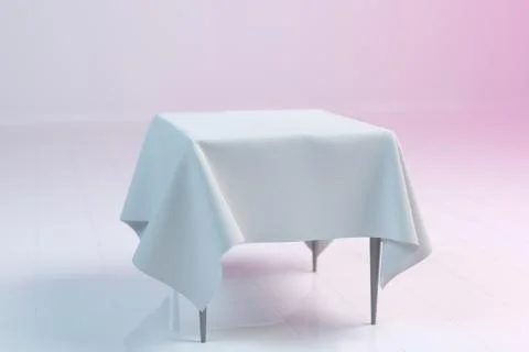 3D Rendering Of A Photo Realistic Empty Table Illustrazione stock