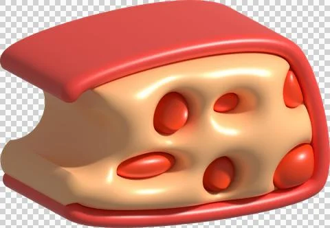 3d rendering Piece of cheese, cheese icon, cheese realistic food Иллюстрация