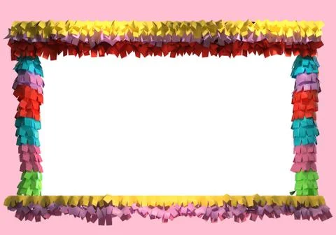 3d rendering of pinata frame Stock Illustration