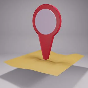 3d rendering place location Stock Illustration