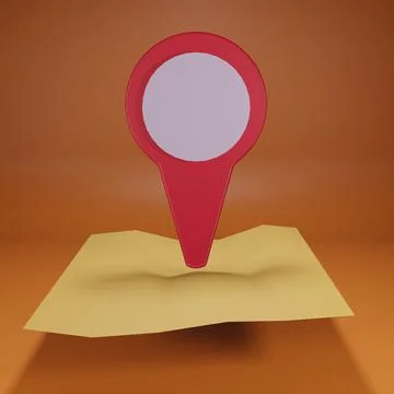 3d rendering place location Stock-Illustration