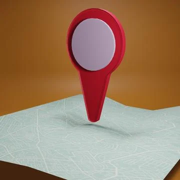 3d rendering place location Stock Illustration