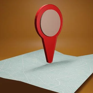 3d rendering place location Stock Illustration