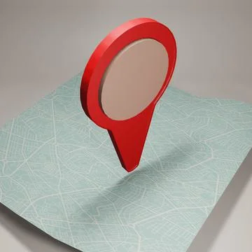 3d rendering place location Stock Illustration