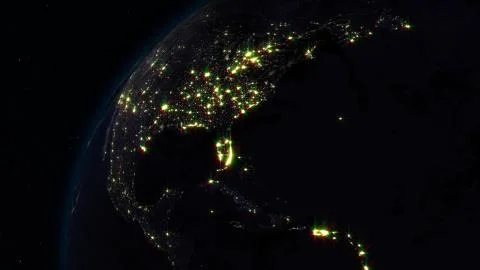 3D rendering planet Earth from space against the background of the star sky イラスト素材