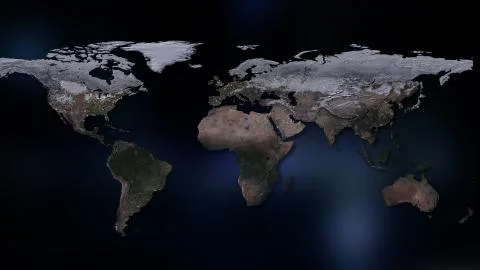 3D rendering of planet Earth. You can see continents, cities. Elements of this i イラスト素材