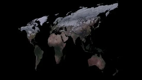 3D rendering of planet Earth. You can see continents, cities. Elements of this i Stock Illustration