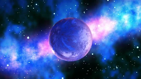 3d rendering of the planet Neptune, Science wallpaper 3d graphic animation.. Stock Footage 105408286