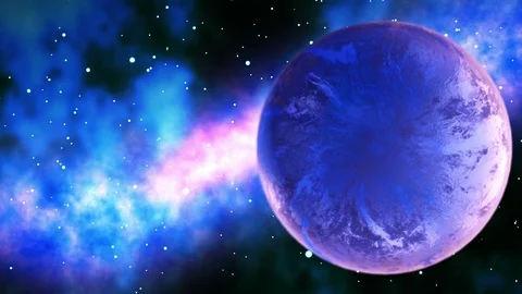 3d rendering of the planet Neptune, Science wallpaper 3d graphic animation.. Stock Footage 105408331