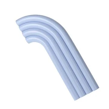 3d rendering of plaster molds Abstract geometry blue figure. Minimalistic forms Illustrazione stock