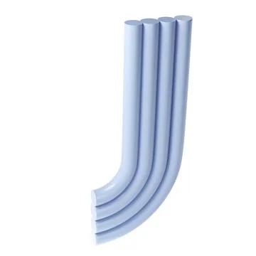 3d rendering of plaster molds Abstract geometry blue figure. Minimalistic forms 스톡 일러스트