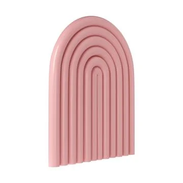 3d rendering of plaster molds Abstract geometry arch. Minimalistic forms 스톡 일러스트
