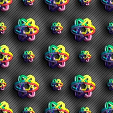 3D rendering of plastic background tile Stock Illustration