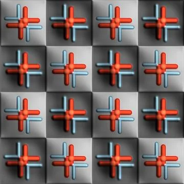 3D rendering of plastic background tile Illustrazione stock