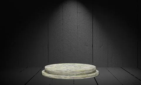 3D Rendering Podium Black Texture Background5 Stock Photos