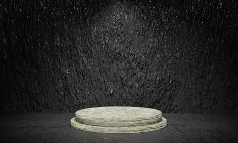 3D Rendering Podium Black Texture Background11 Stock Photos
