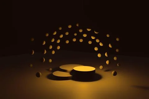 3D Rendering of podium Stock Illustration