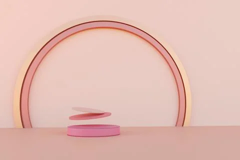 3D Rendering of podium Stock Illustration