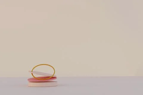 3D Rendering of podium Stock Illustration