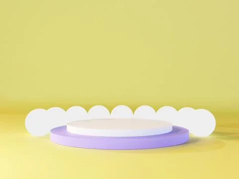 3D rendering podium Stock Illustration