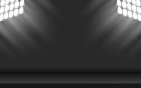 3D rendering of podium platform background. Vector illustration. Illustrazione stock