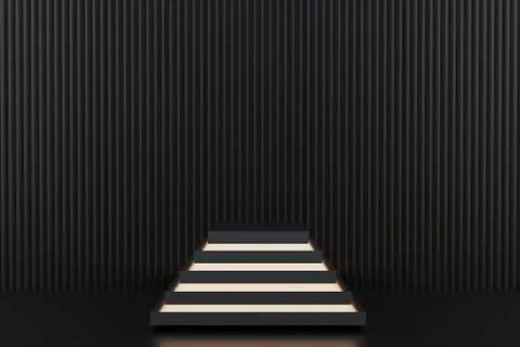 3D rendering of podium for product. 库存插图