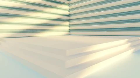3d rendering podium for product placement and editable color Stock Illustration