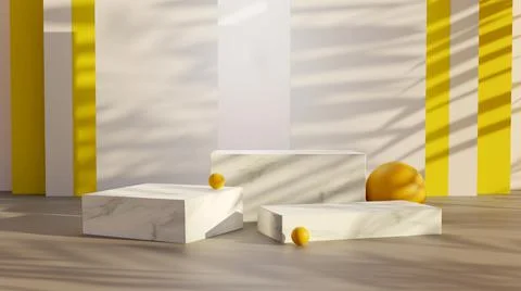3d rendering podium for product placement and editable color Иллюстрация