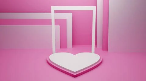3d rendering podium for product placement and editable color Иллюстрация