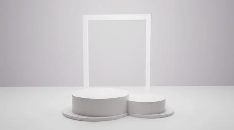 3d rendering podium for product placement and editable color Иллюстрация
