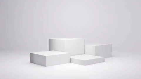 3d rendering podium for product placement and editable color Иллюстрация