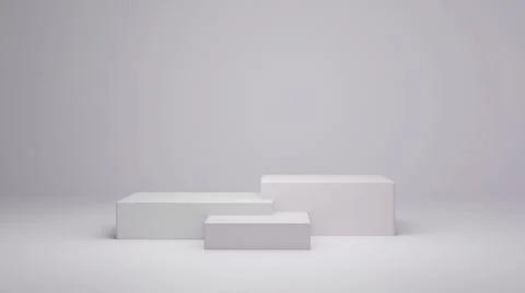 3d rendering podium for product placement and editable color Stock Illustration