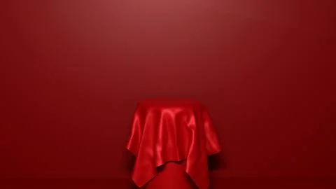 3d rendering podium for product placement and editable color Stock Illustration