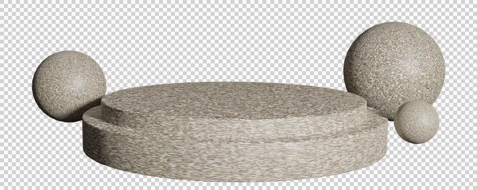 3D Rendering Podium Stage6 스톡 일러스트