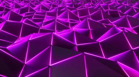 3d rendering polygonal abstract background. Computer generation low poly w... Stock Photos