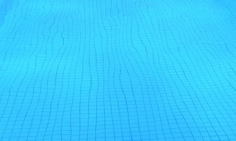 3d rendering of pool or ocean water caustic texture background. Pool water イラスト素材