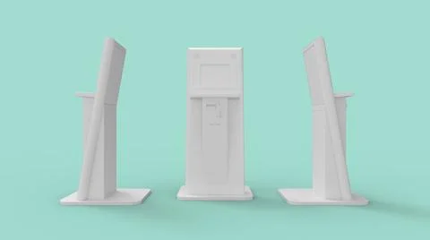 3D rendering of a POS terminal digital electronic commerce buying purchase Stockillustratie