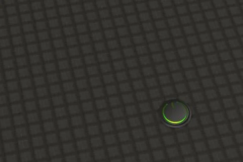 3d rendering of power button icon with nice background Stock Photos