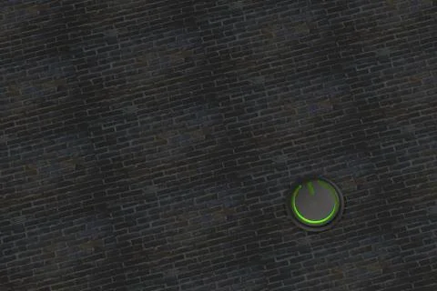 3d rendering of power button icon with nice background Stock Photos
