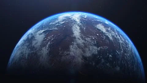 3D rendering of the process of terraforming Mars Stock Illustration