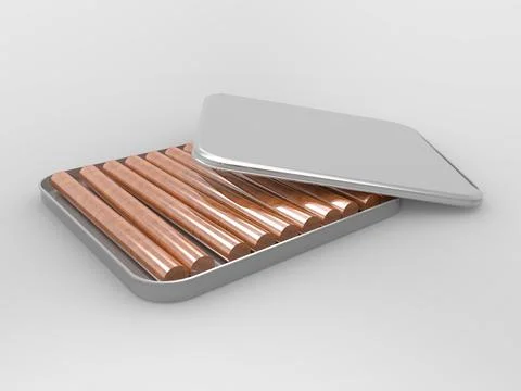 3D Rendering Product Packaging Template Illustrazione stock