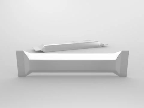 3D Rendering Product Packaging Template Stockillustratie