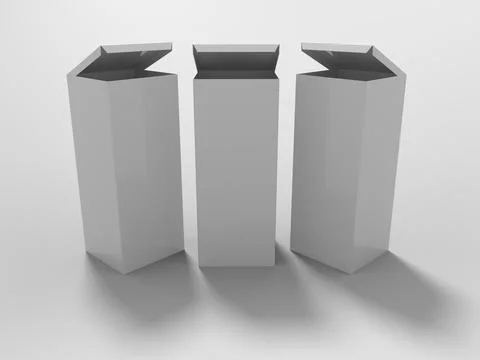 3D Rendering Product Packaging Template Stock Illustration