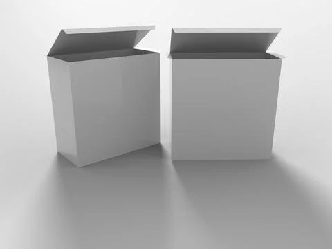 3D Rendering Product Packaging Template Illustrazione stock