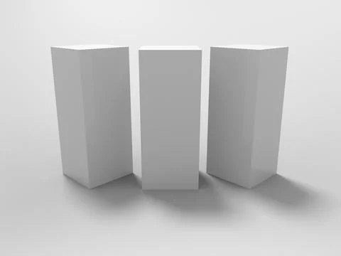 3D Rendering Product Packaging Template Stock Illustration