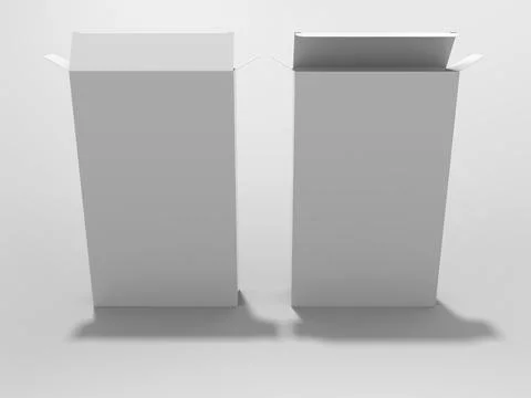 3D Rendering Product Packaging Template Illustrazione stock